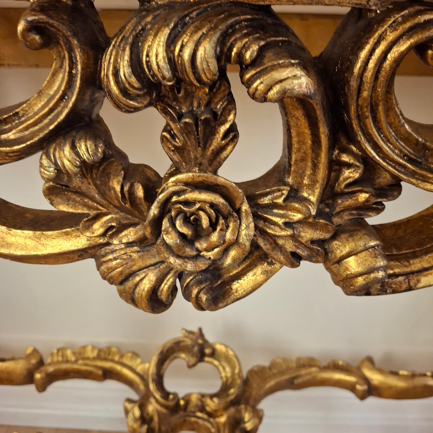 Italian Gilt Console Table with Marble Top