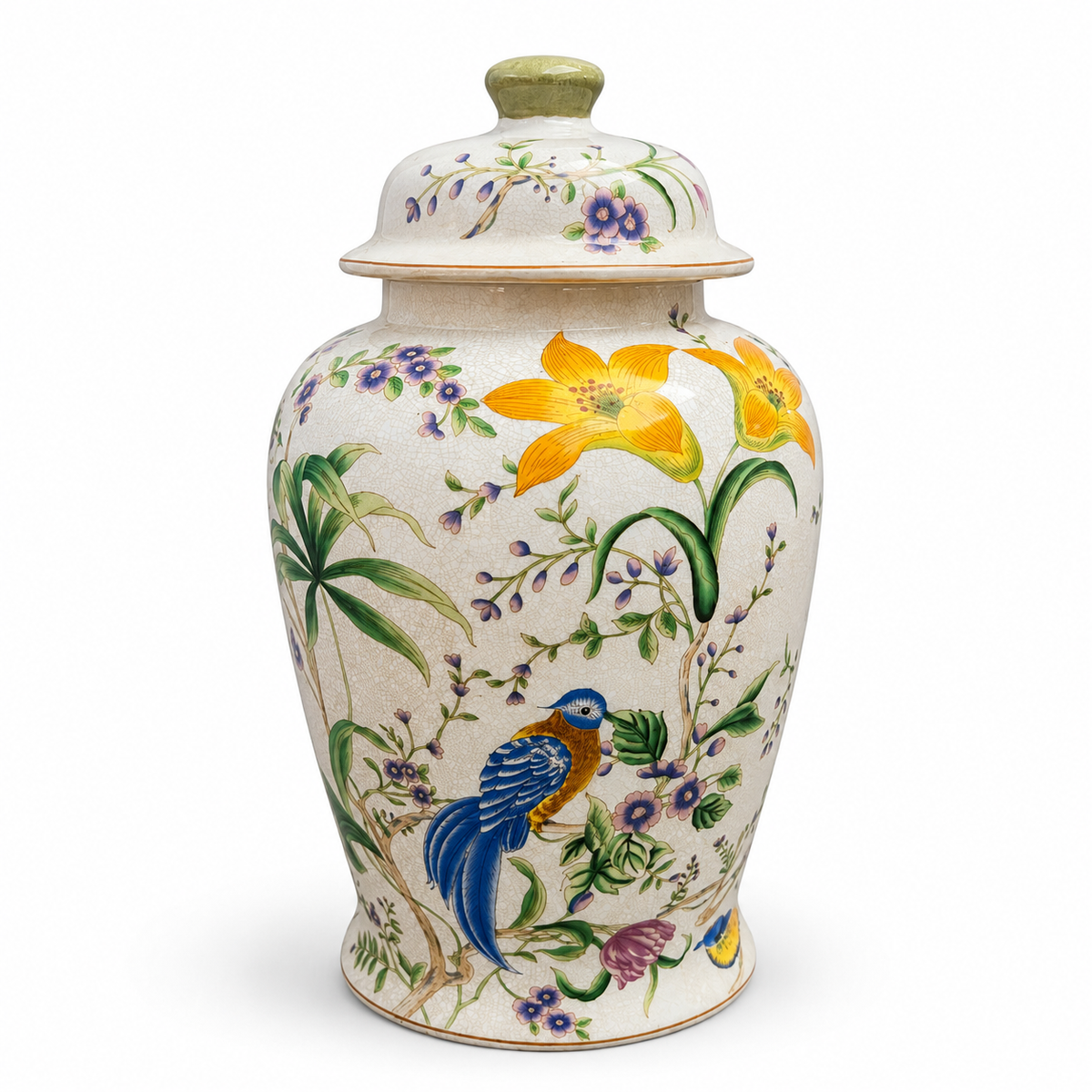 Fleurs Indienne Temple Jar