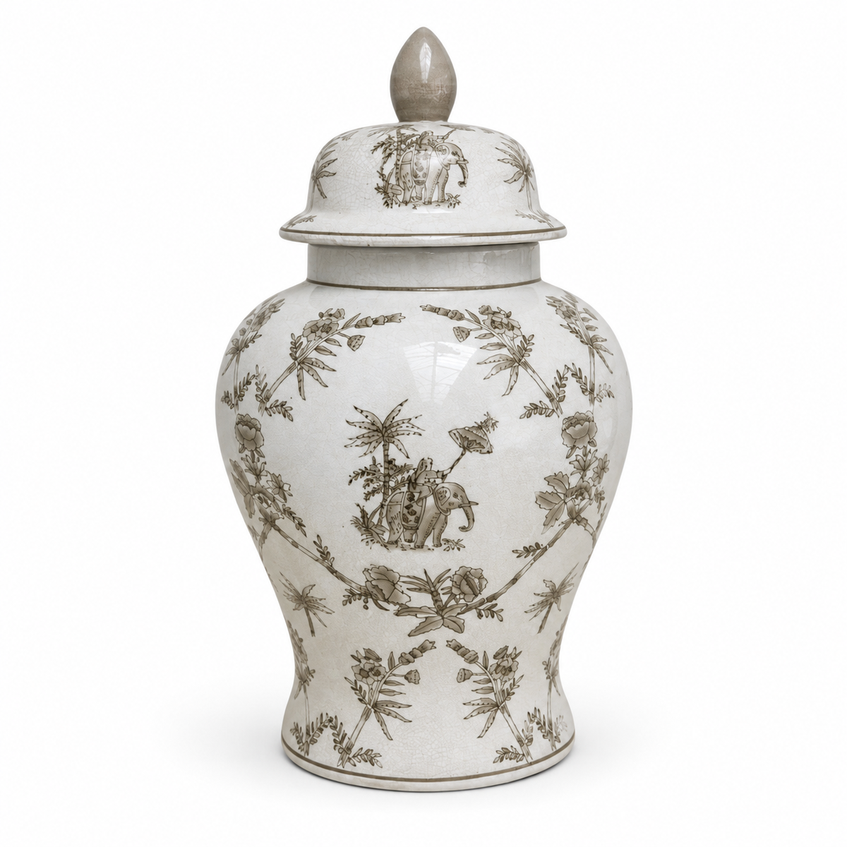 Coromandel Gris Medium Temple Jar