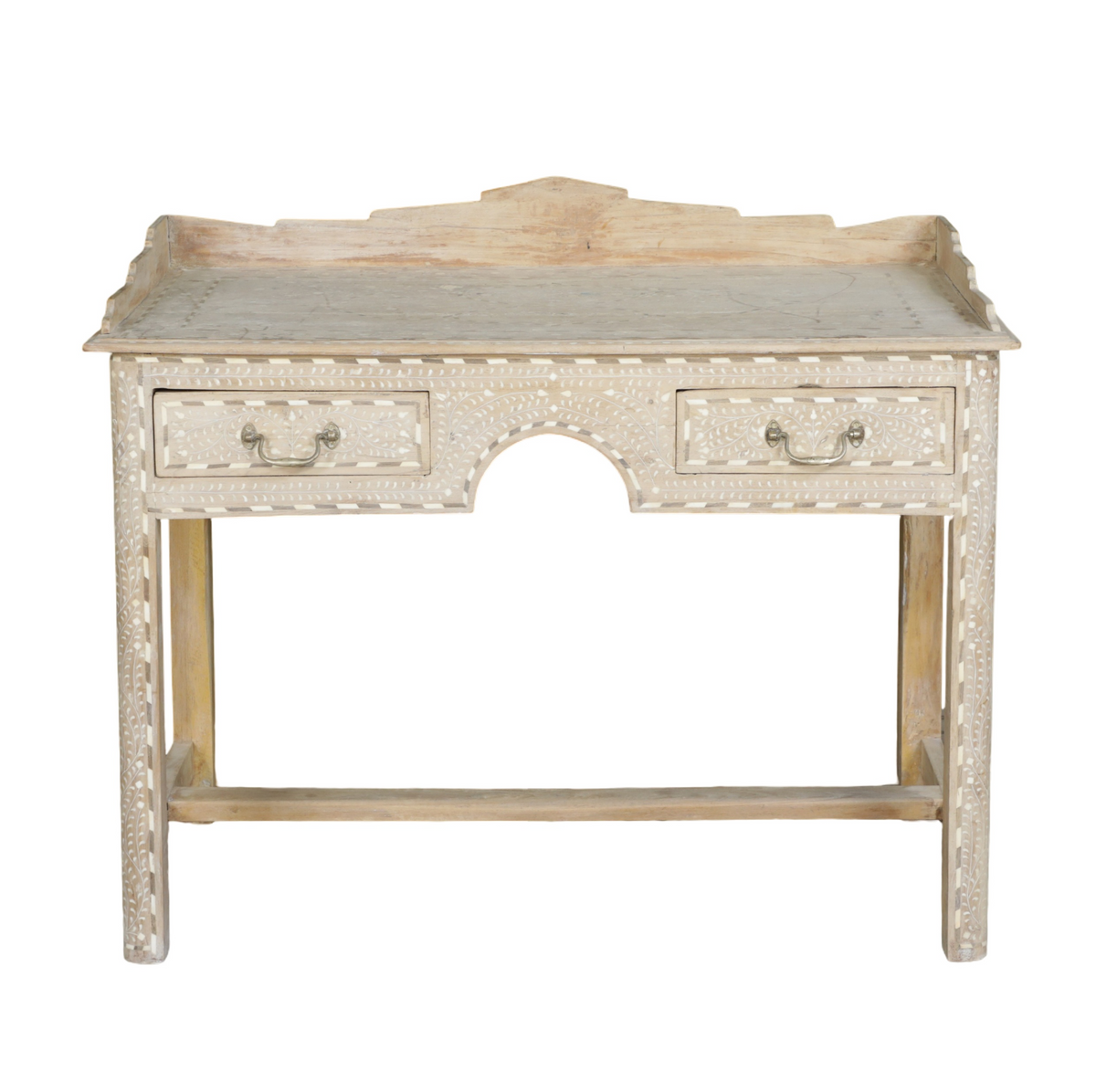 Bleached Bone Inlay Desk