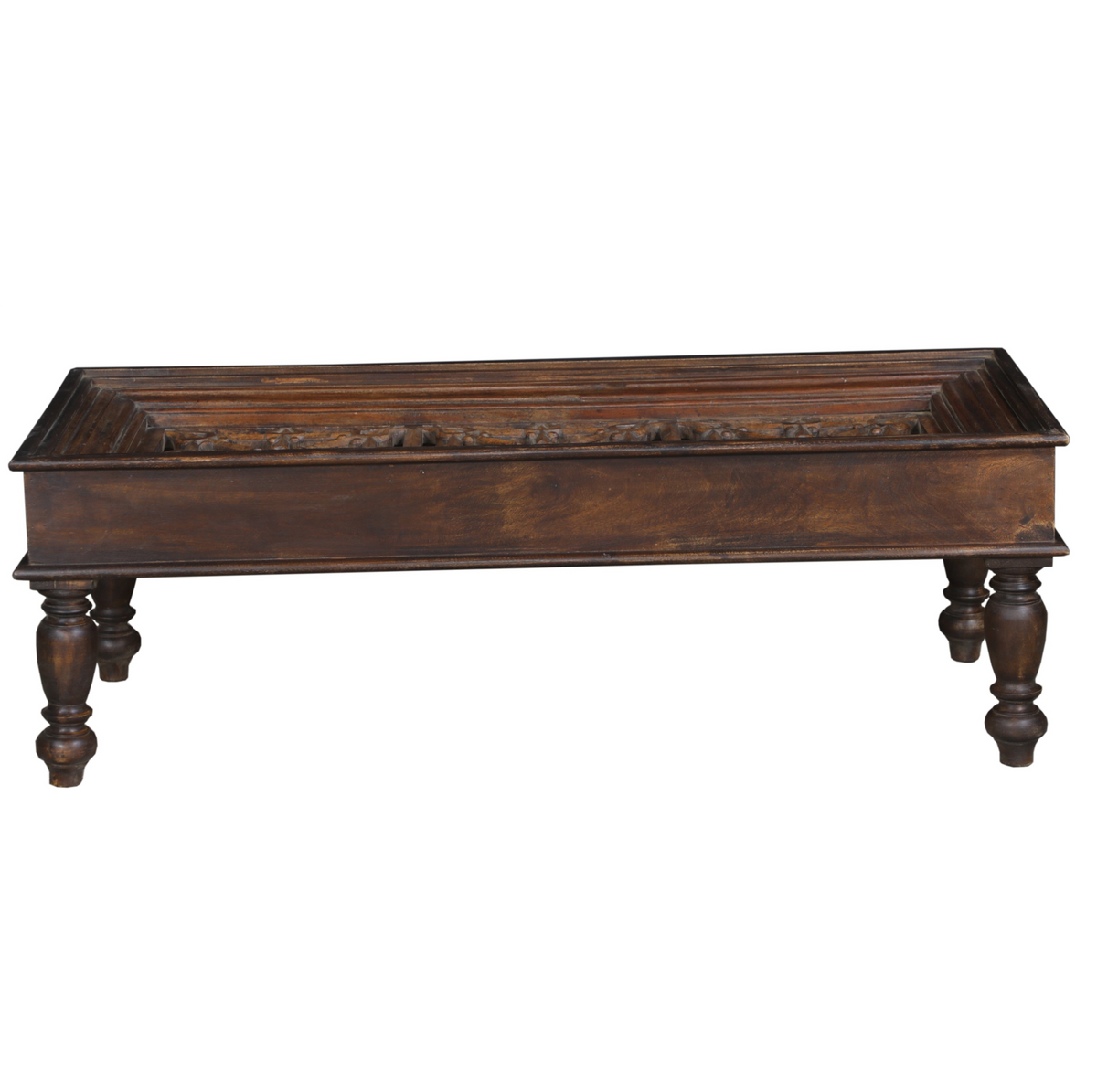 Carved Indian Door Coffee Table