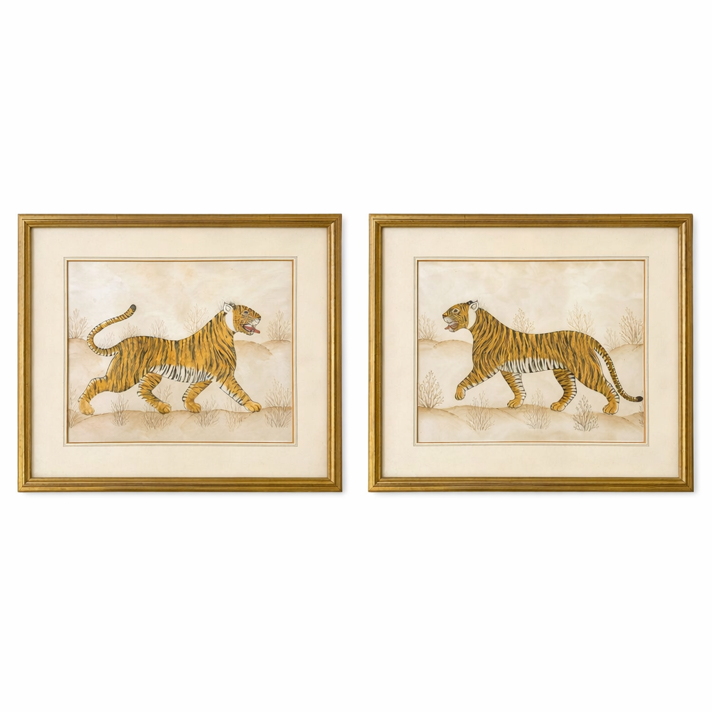 A Pair Of Heritage Tigers Prints