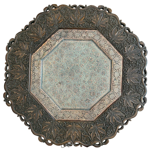 Heavily Carved Anglo-Indian Folding Coffee table