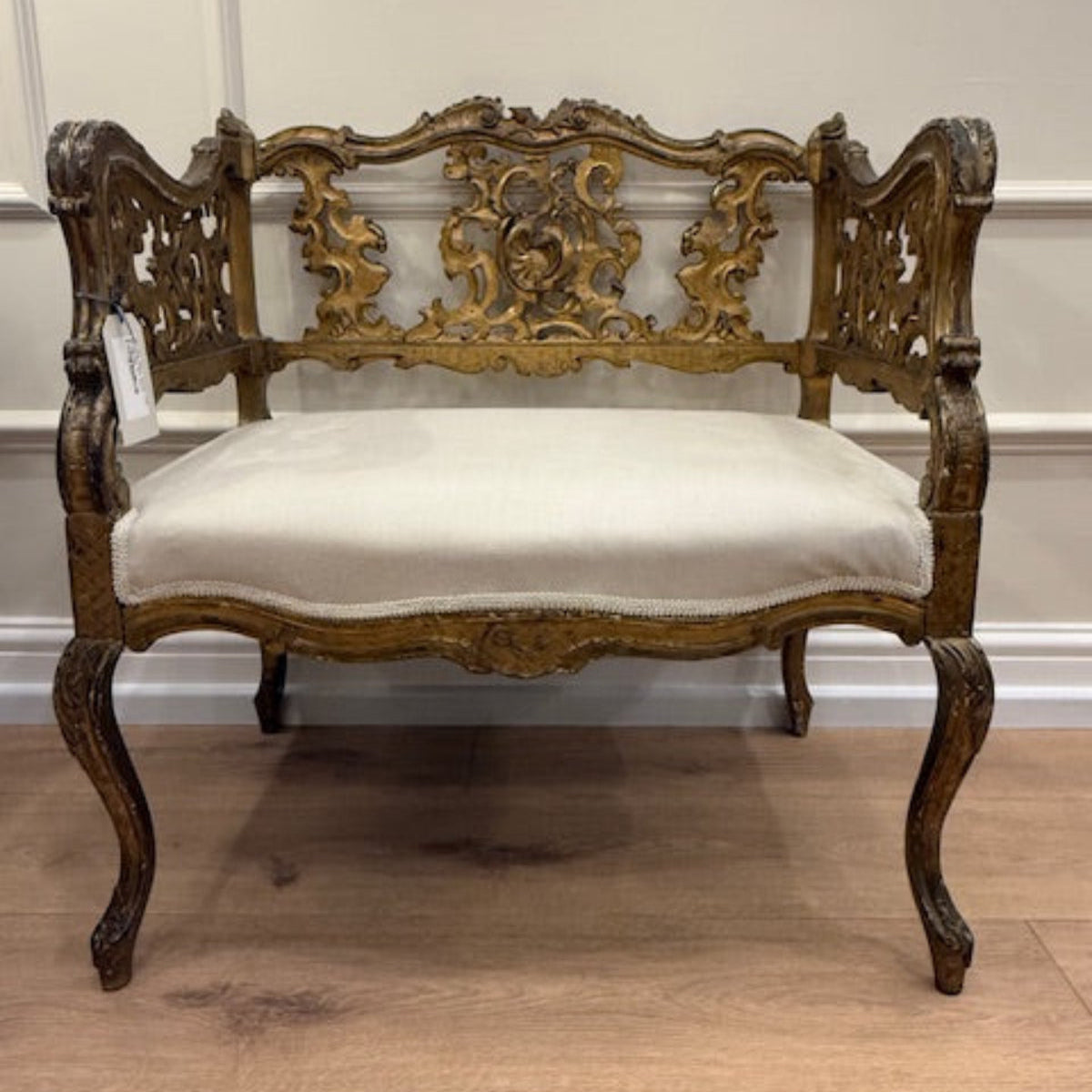 Gilded Carved Occasional Chair