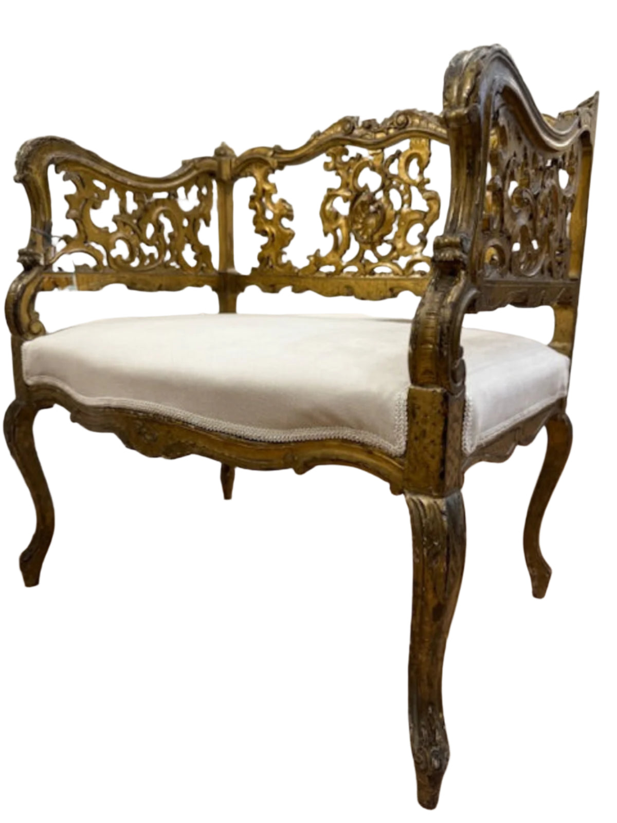 Gilded Carved Occasional Chair