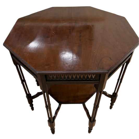 Mahogany Fretwork Occasional Table