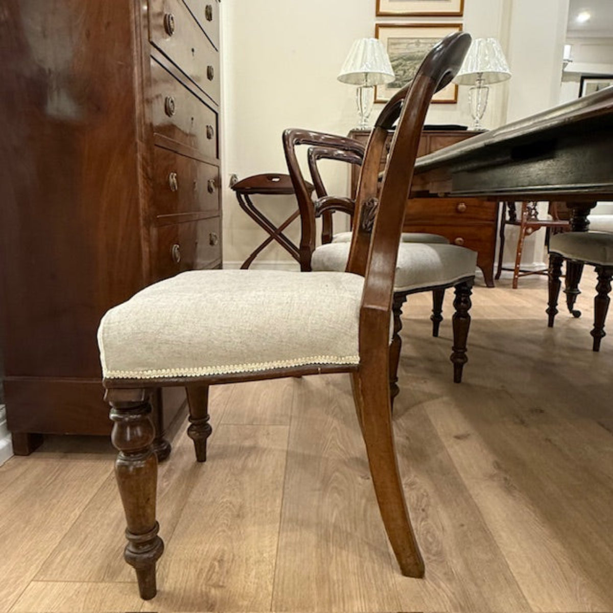 A Set Of Six Mahogany Dining Chairs