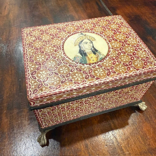 Indian Box Inlaid With A Miniature Painting