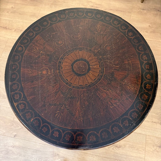 A Decorative Scalloped Side Table