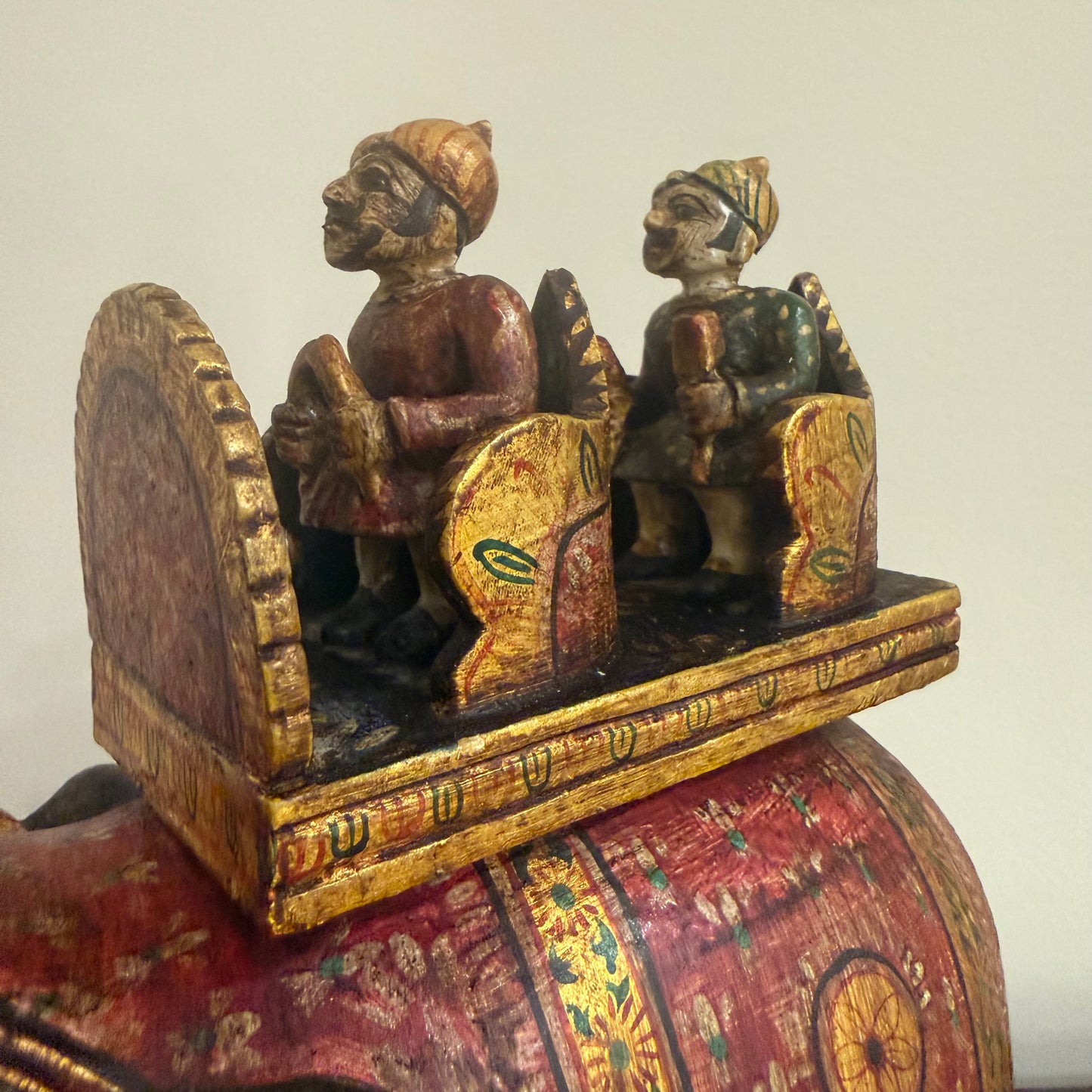 Hand‑Painted Elephant with Royal Howdah