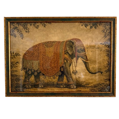A Pair Of Processional Elephant Prints