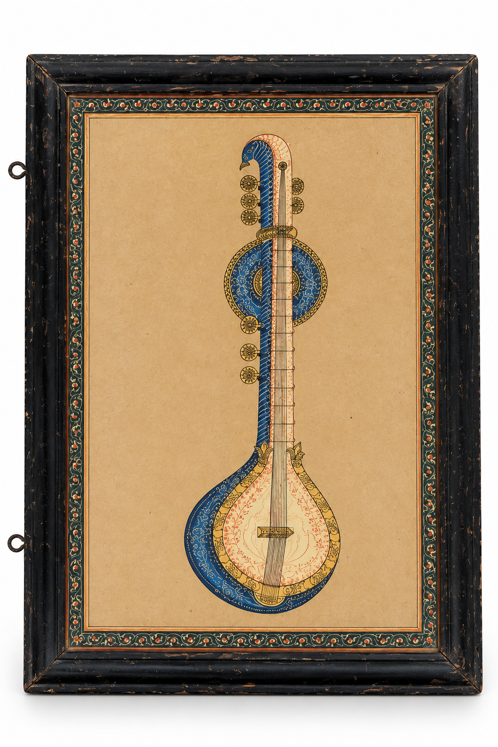 Set of Four Musical Instrument Paintings