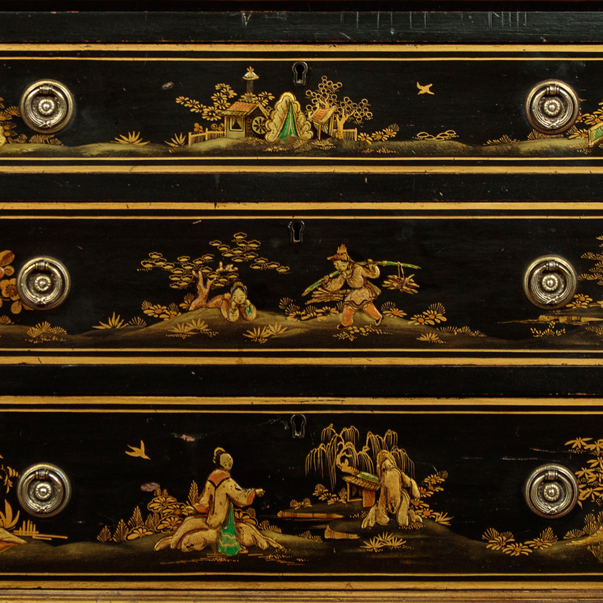 Antique Chinoiserie Writing Bureau