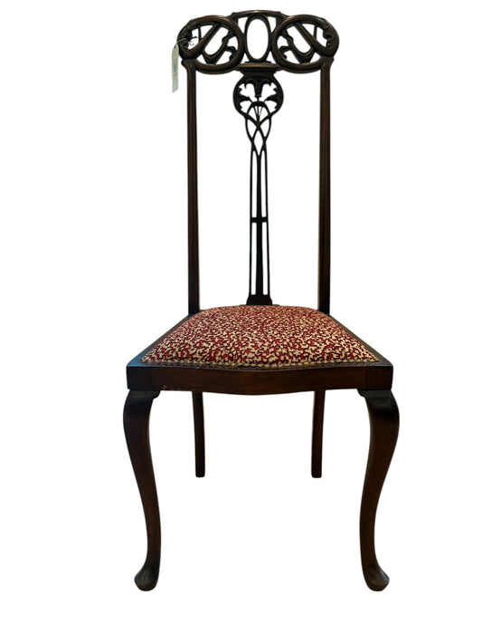 Art Nouveau Mahogany Occasional Chair