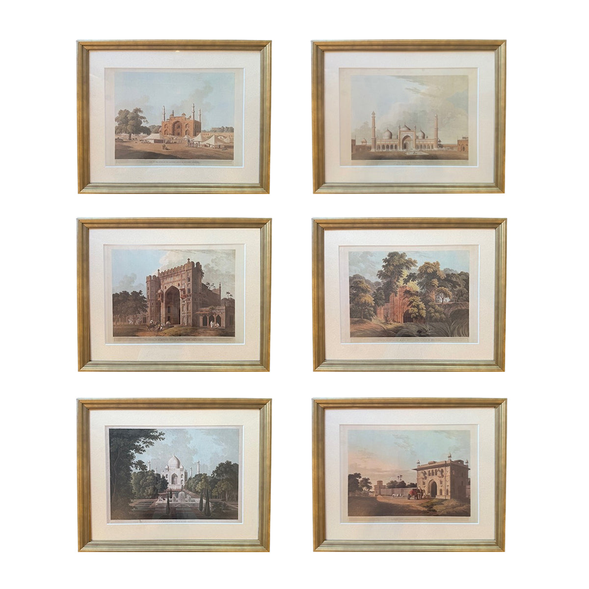 Set of six Thomas Daniell Prints