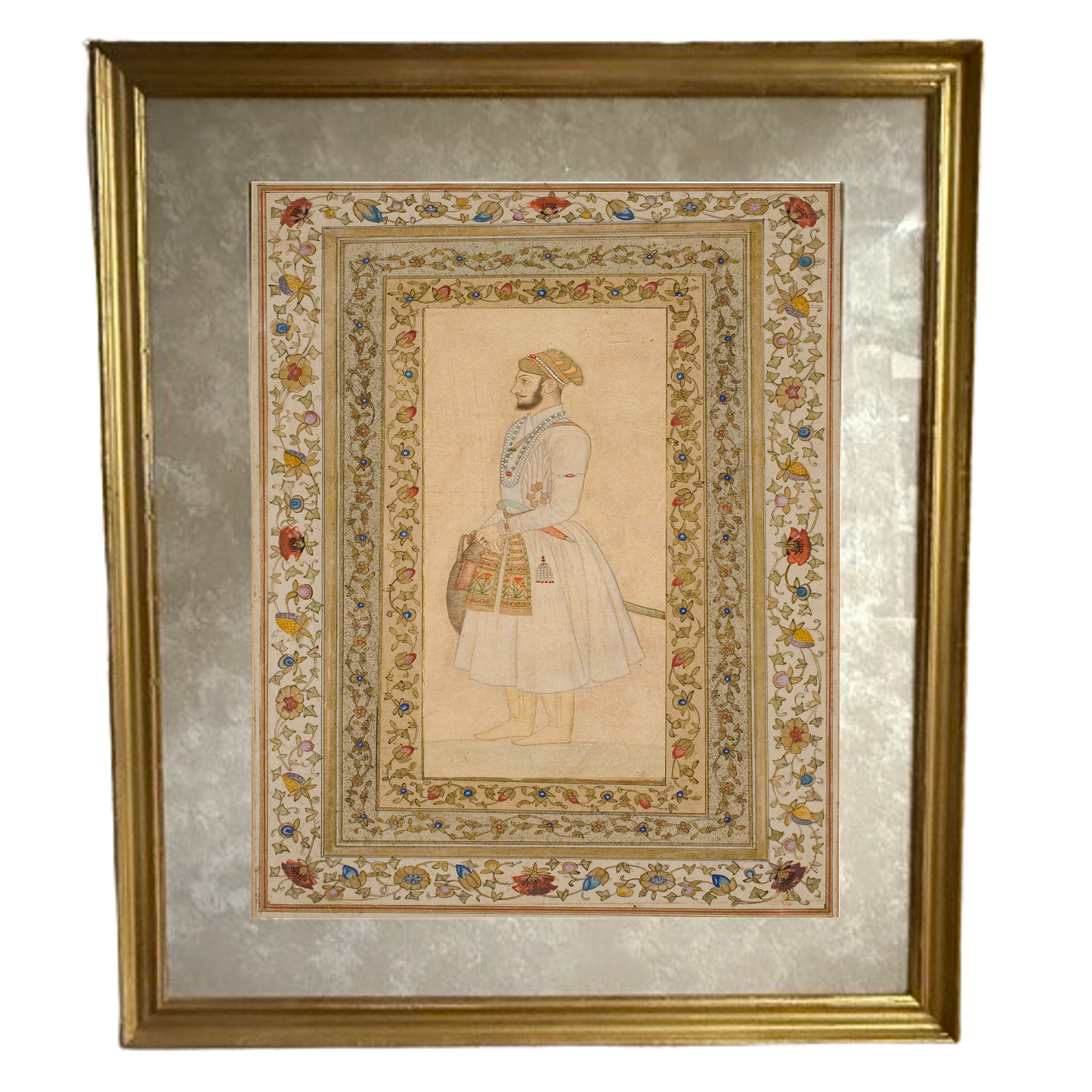A Pair of Mughal Portrait Prints