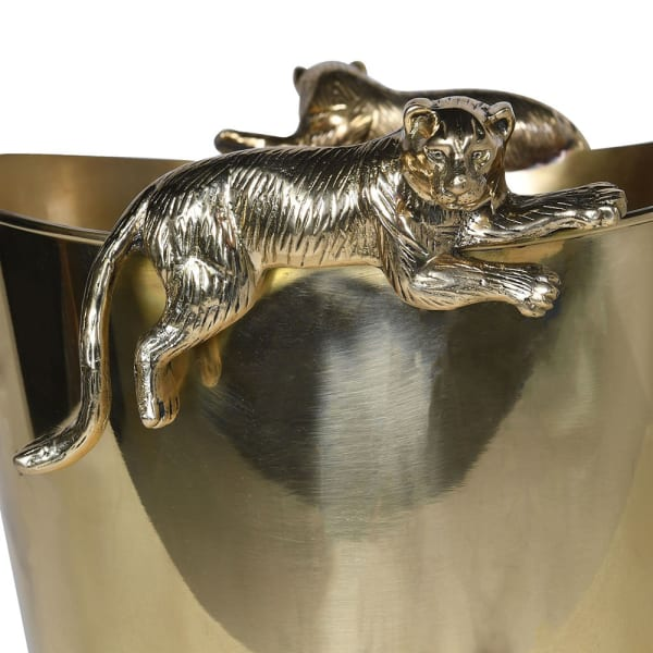 Brass Leopard Wine Cooler