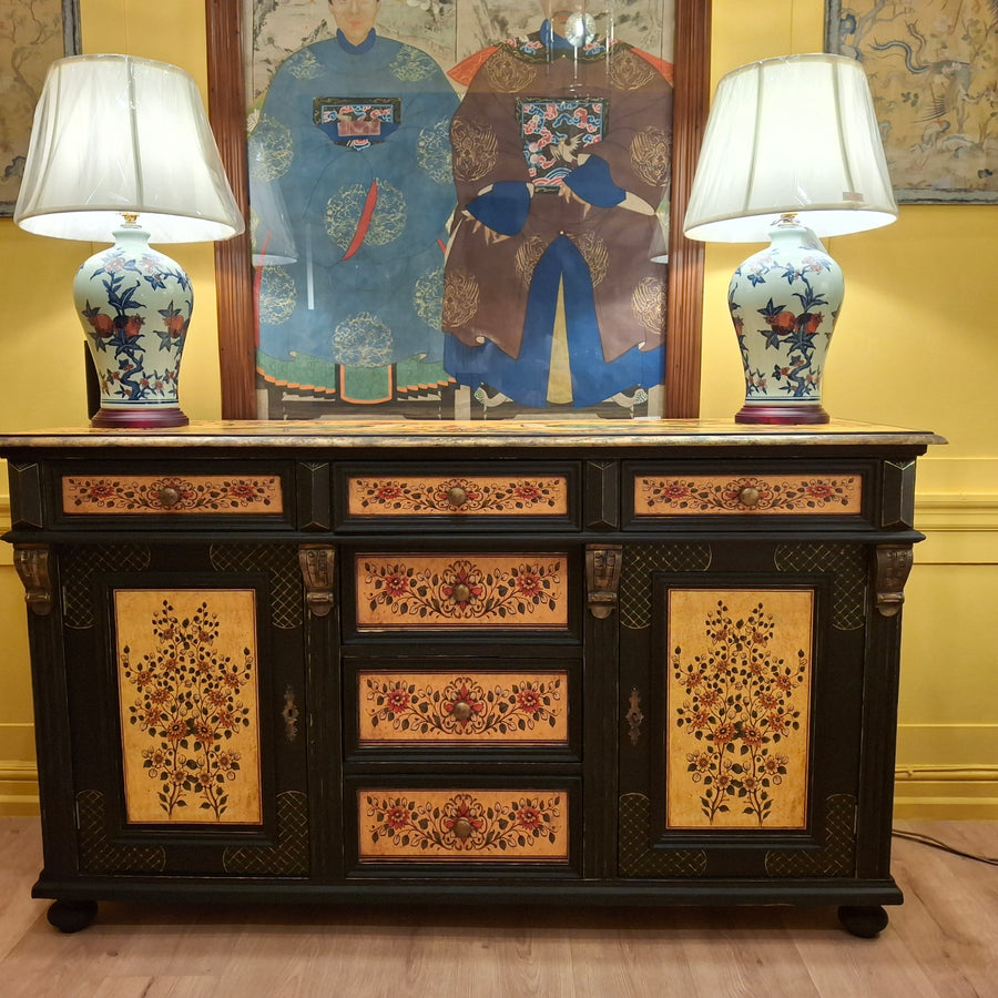 A Striking Hand‑Finished Sideboard
