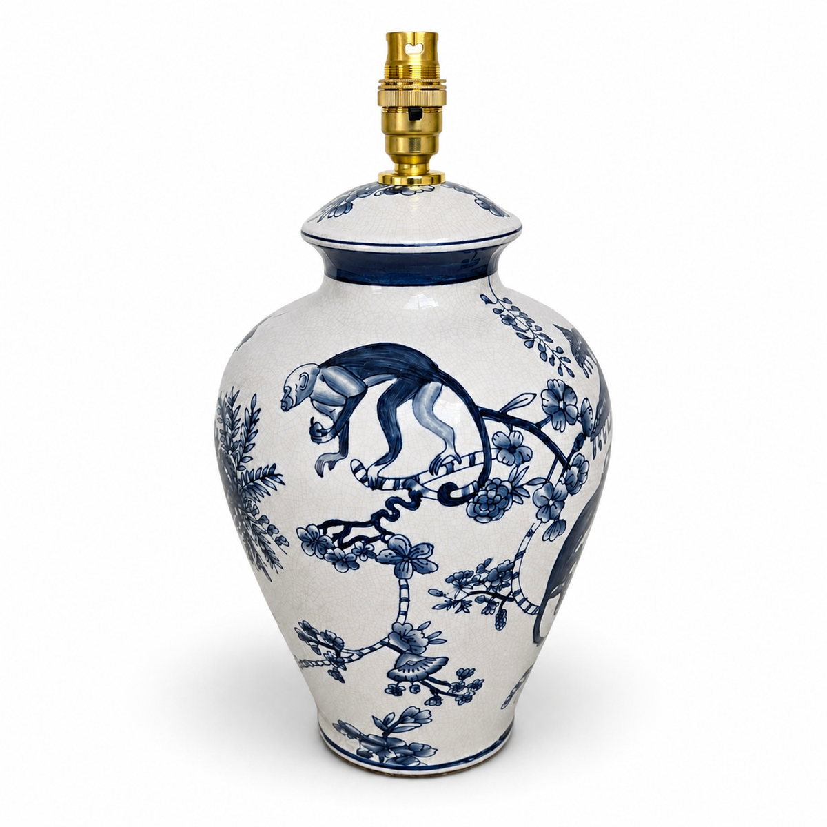 Monkey Business Ceramic Vase Lamp