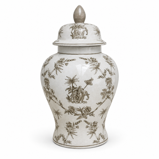Coromandel Gris Medium Temple Jar