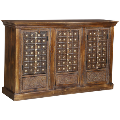 Indian Brass Clad Sideboard