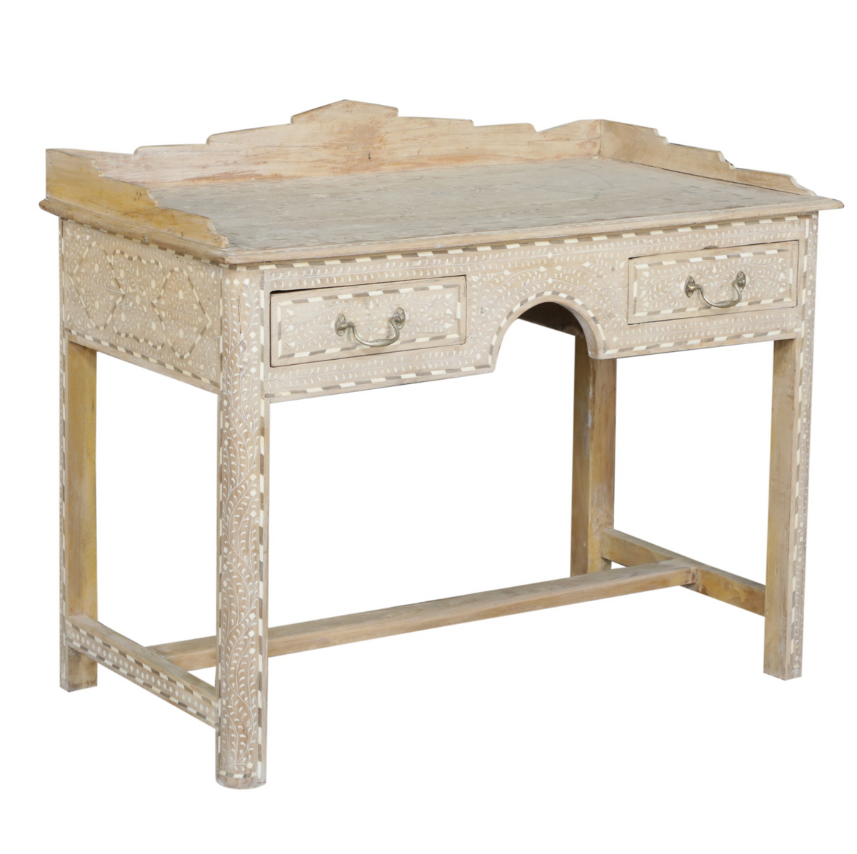 Bleached Bone Inlay Desk