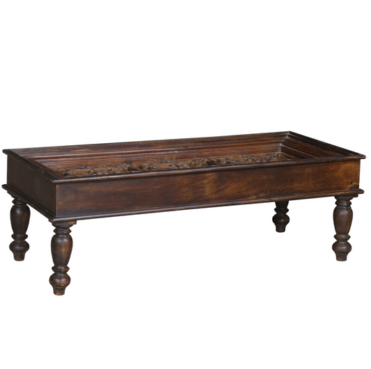 Carved Indian Door Coffee Table