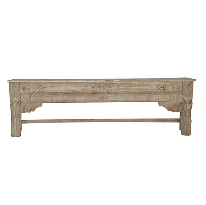 Reclaimed Hand Carved Indian Console Table