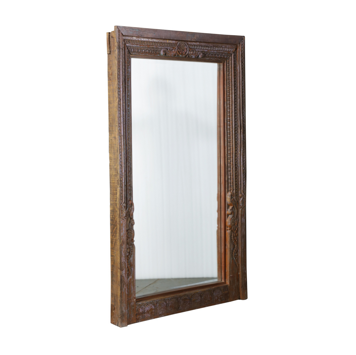 Hand Carved Antique Indian Mirror