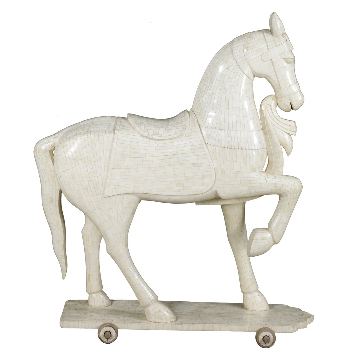 Extraordinary Indian Ceremonial Horse Sculpture