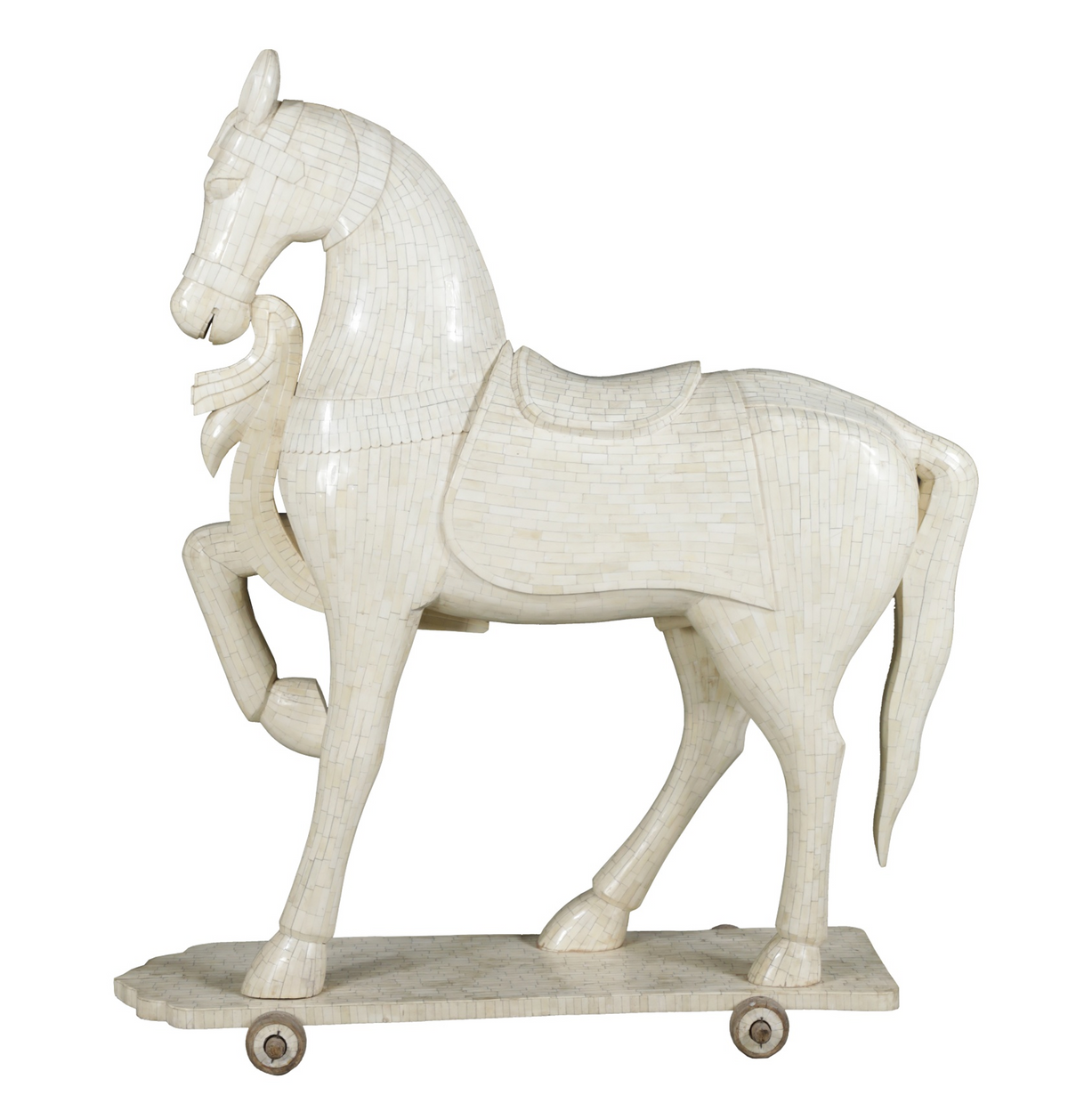 Extraordinary Indian Ceremonial Horse Sculpture