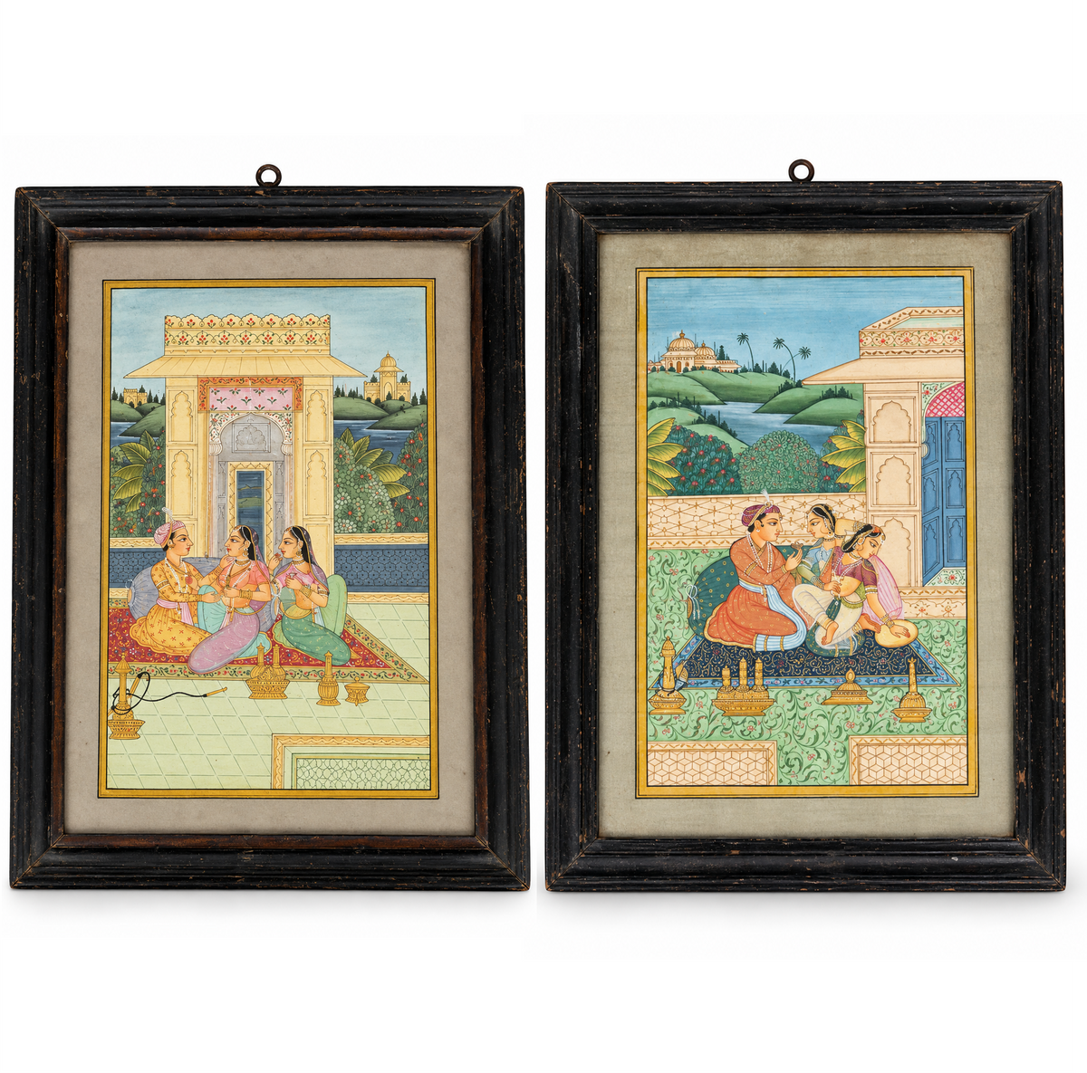 A Pair of Mughal Miniature Paintings