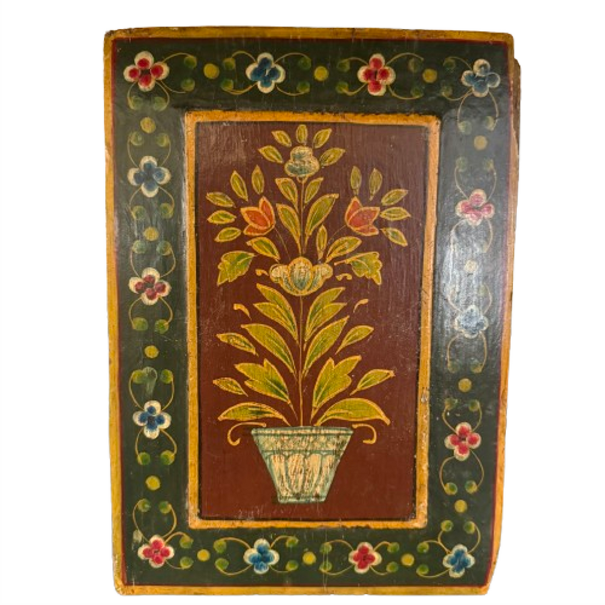 Indian Folk Art Flower Painting
