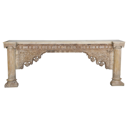 Indian Hand Carved Console Table