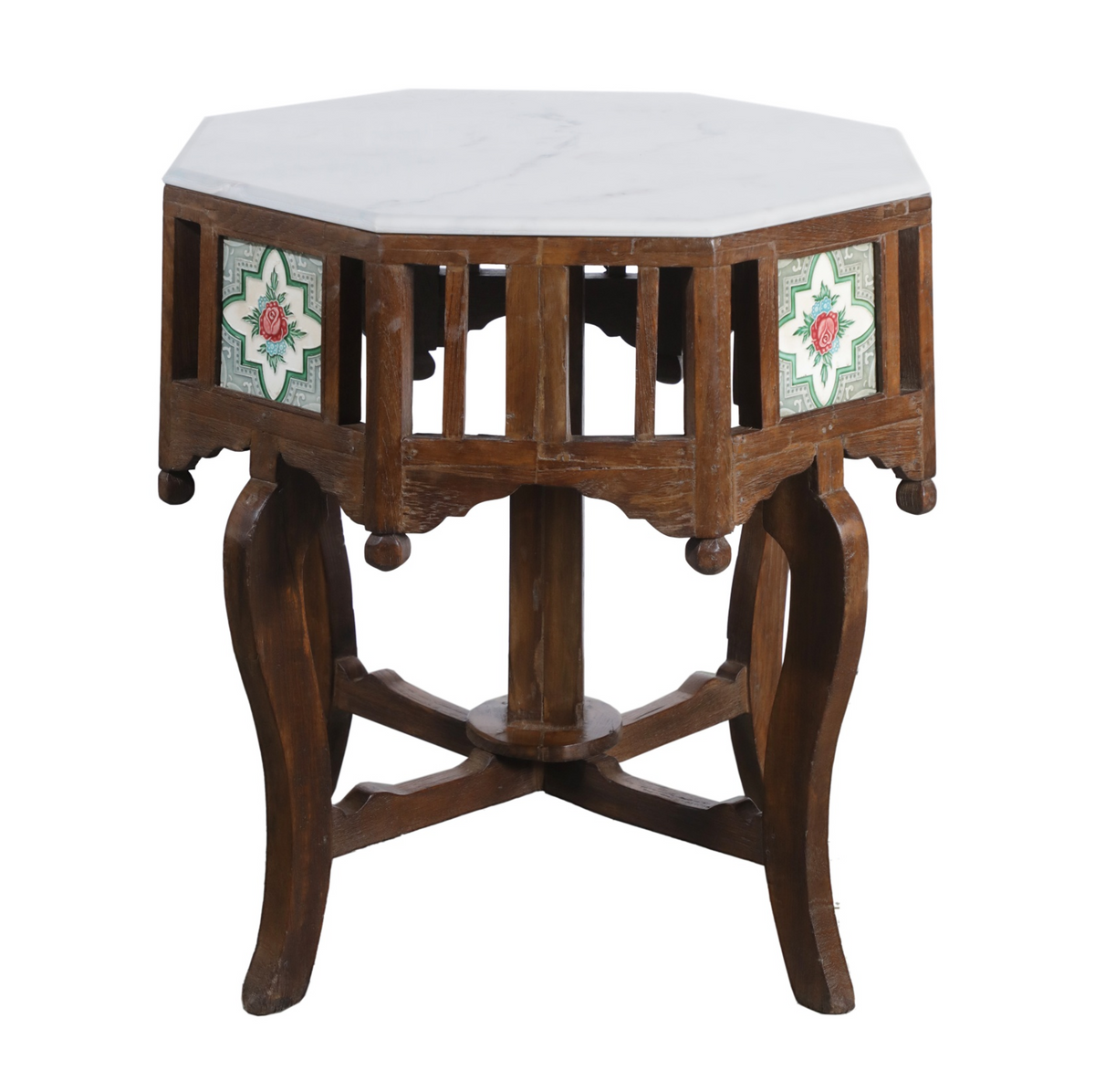 Vintage Goan Tile & Marble Table