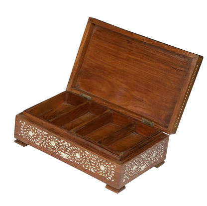 Bone Inlay Wooden Box