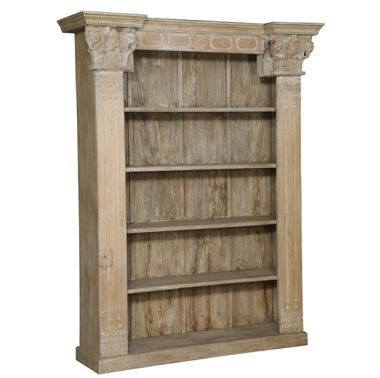 Carved Indian Bookshelf