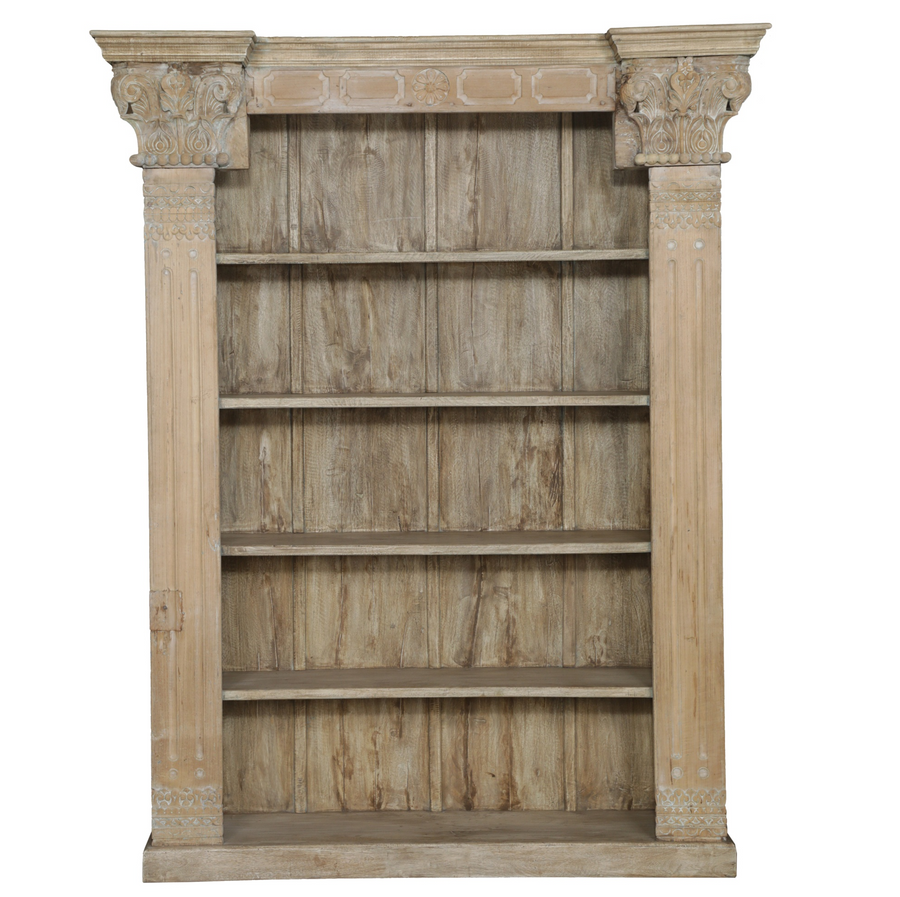 Carved Indian Bookshelf