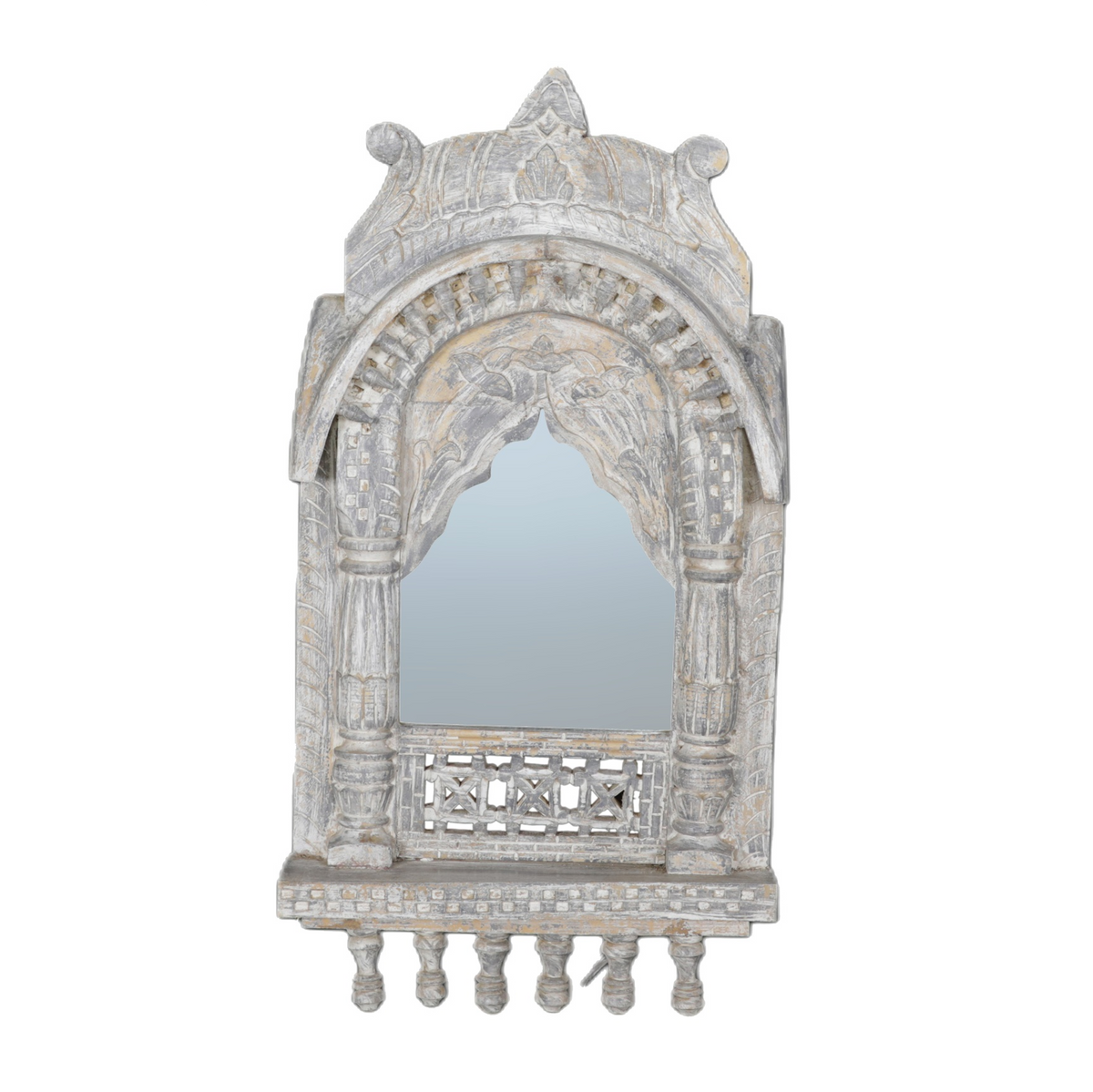 Hand Carved Jharokha Mirror