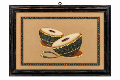 Set of Four Musical Instrument Paintings