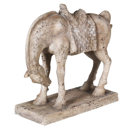 Stonewash Horse Sculpture (Head Down)