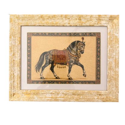 A Set of Six Framed Horse Prints