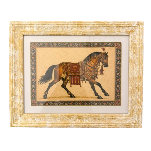 A Set of Six Framed Horse Prints