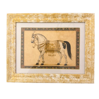 A Set of Six Framed Horse Prints