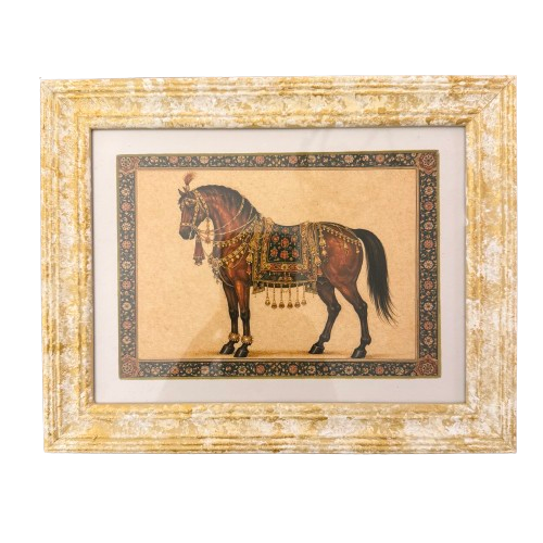 A Set of Six Framed Horse Prints