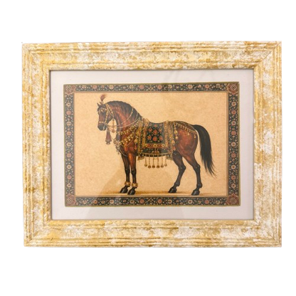 A Set of Six Framed Horse Prints
