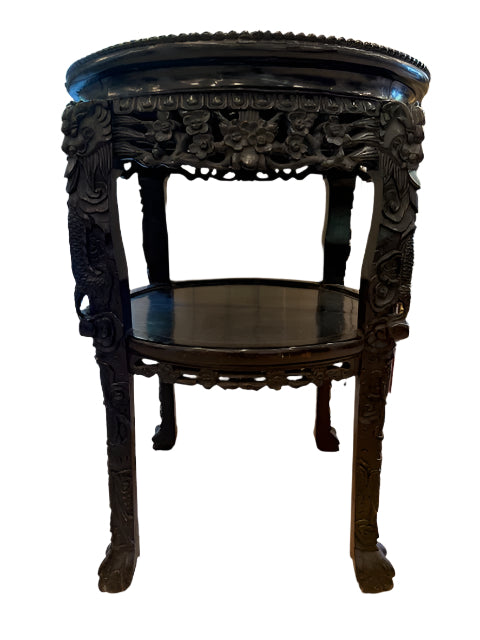 Antique Chinese Carved Ebony Table