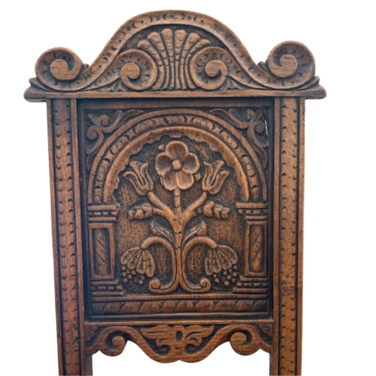 Antique Carved Oak Side Chair