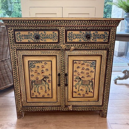 Hand-Painted Indian Cabinet