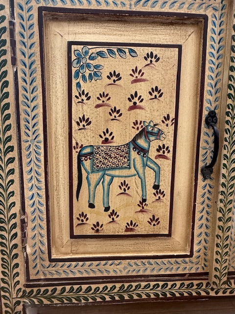 Hand-Painted Indian Cabinet